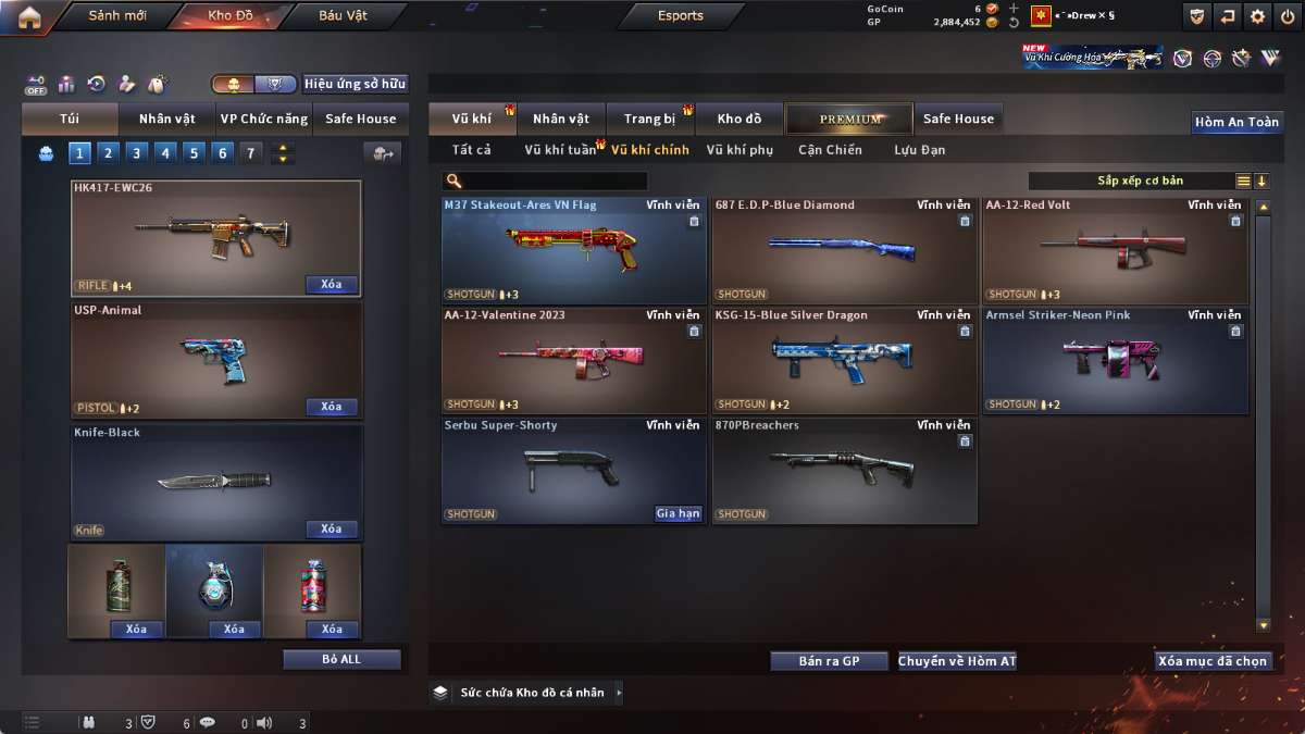 shop acc cf uy tin gia re